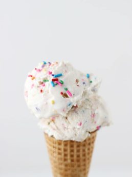 Golden oreos are crushed and stuffed into a creamy homemade funfetti ice cream for the perfect spring into summer treat!