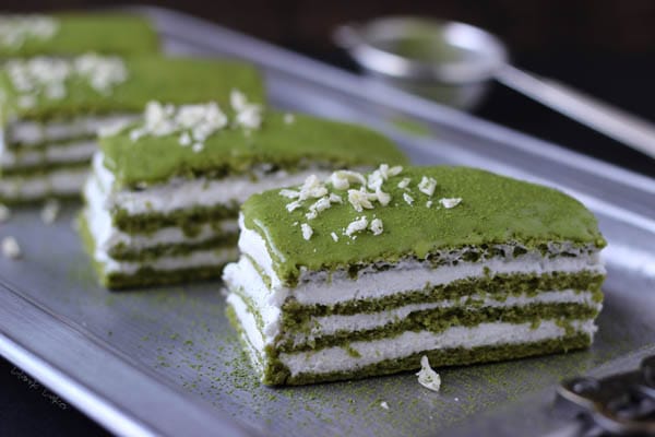 Matcha Genoise Cake