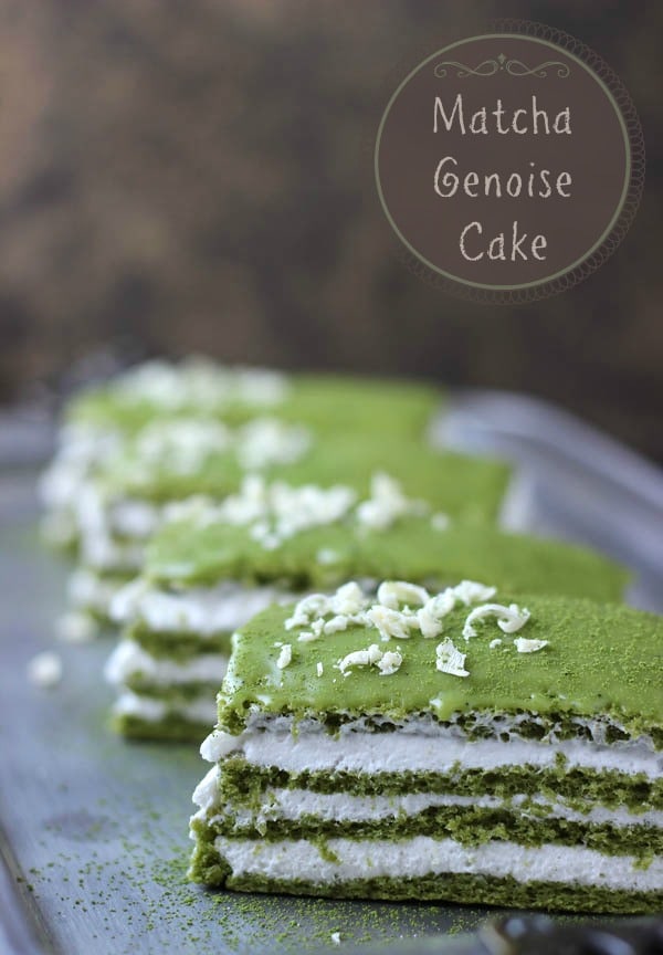 Matcha Genoise Cake