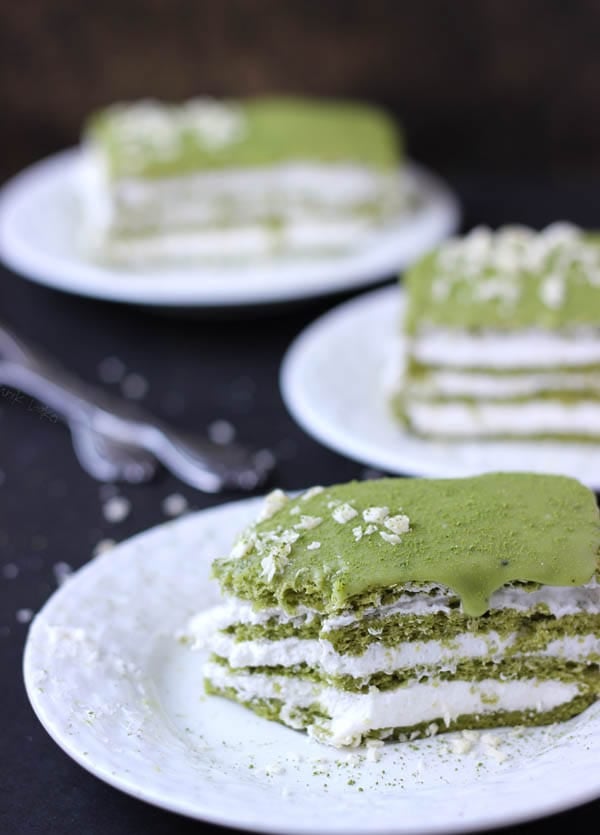 Matcha Genoise Cake