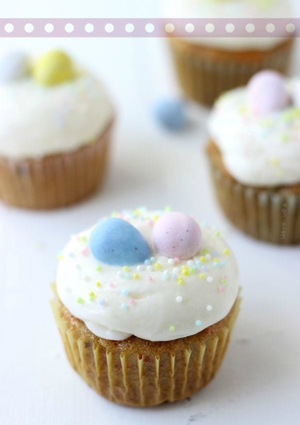 Carrot Cake Cupcakes with Mascarpone Cream Cheese Frosting