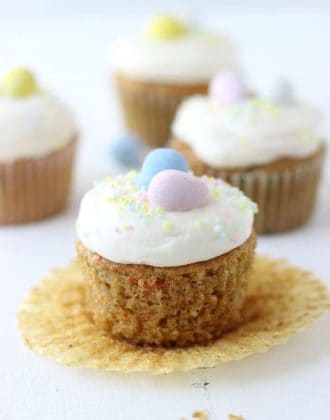 Carrot Cake Cupcakes with Mascarpone Cream Cheese Frosting