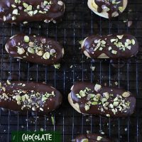 Chocolate Pistachio Éclairs