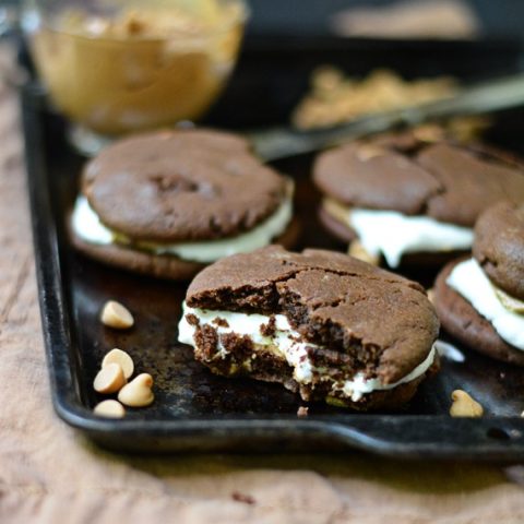 Peanut Butter Chocolate Chip Cookie S'mores