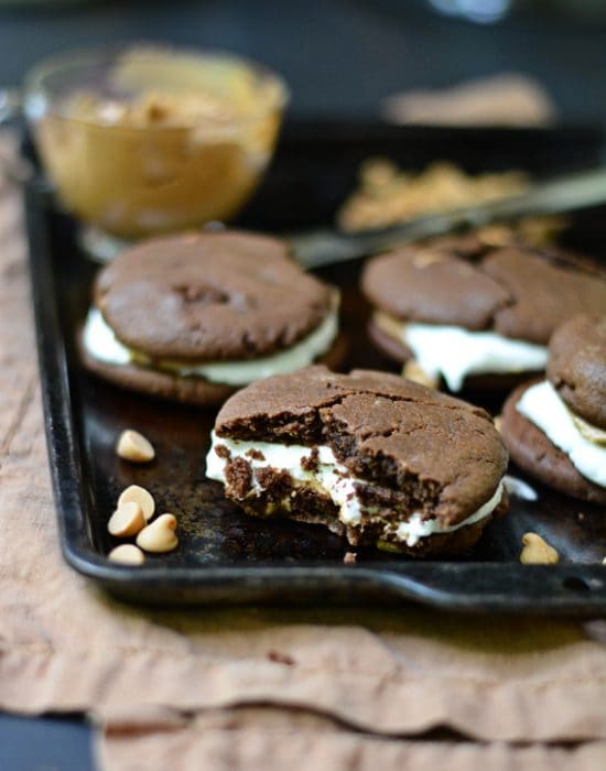 Peanut Butter Chocolate Chip Cookie S'mores
