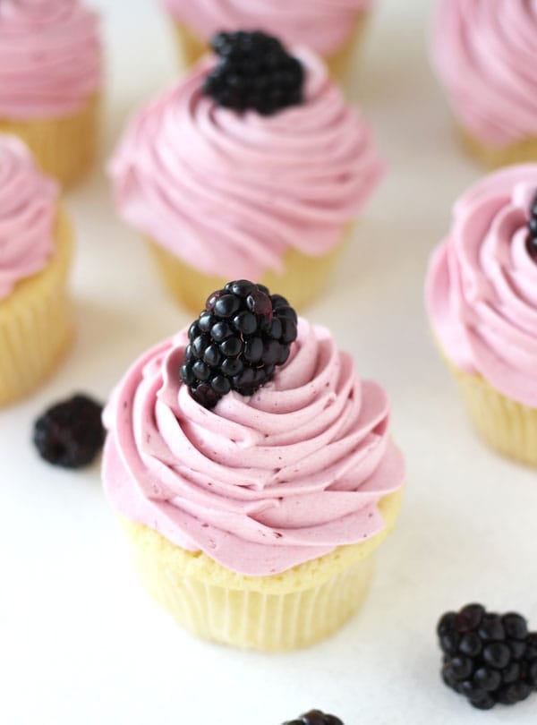 Blackberry Lime Cupcakes