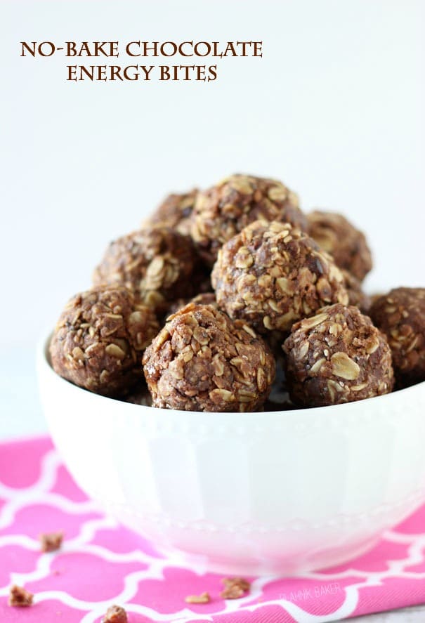 No Bake Chocolate Energy Bites