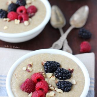 Amaranth Pudding with Hazelnuts and Berries
