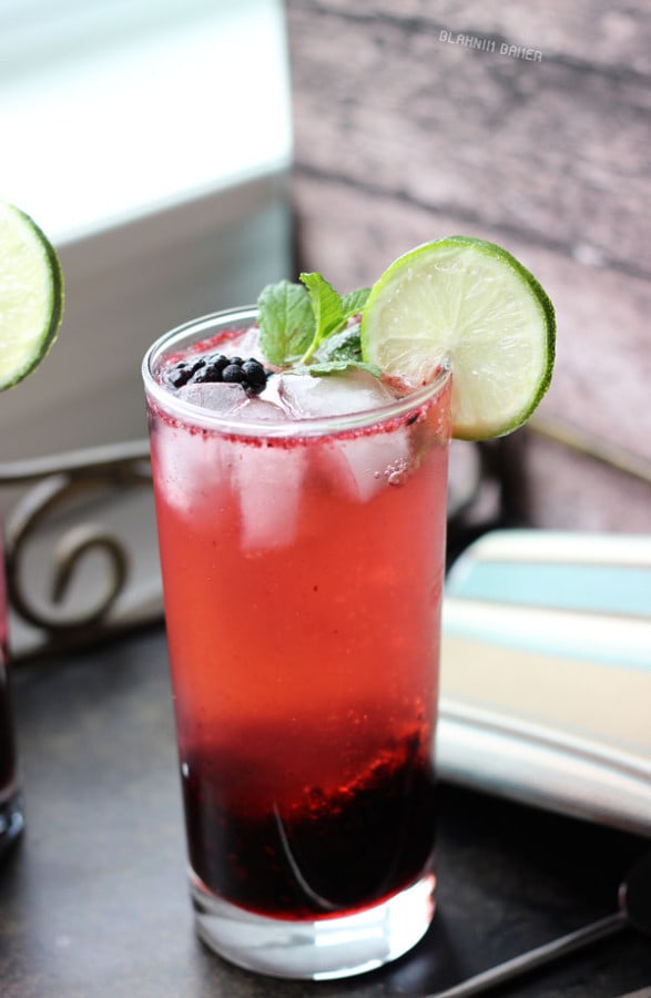 Blackberry Lime Mojitos