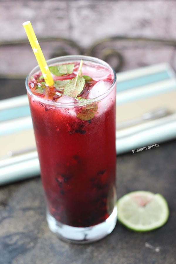 Blackberry Lime Mojitos