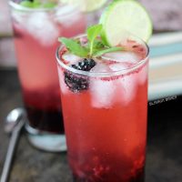 Blackberry Lime Mojitos