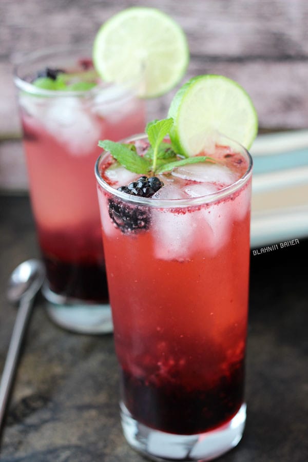 Blackberry Lime Mojitos