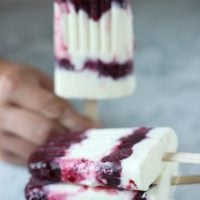 Cherry Almond Popsicles