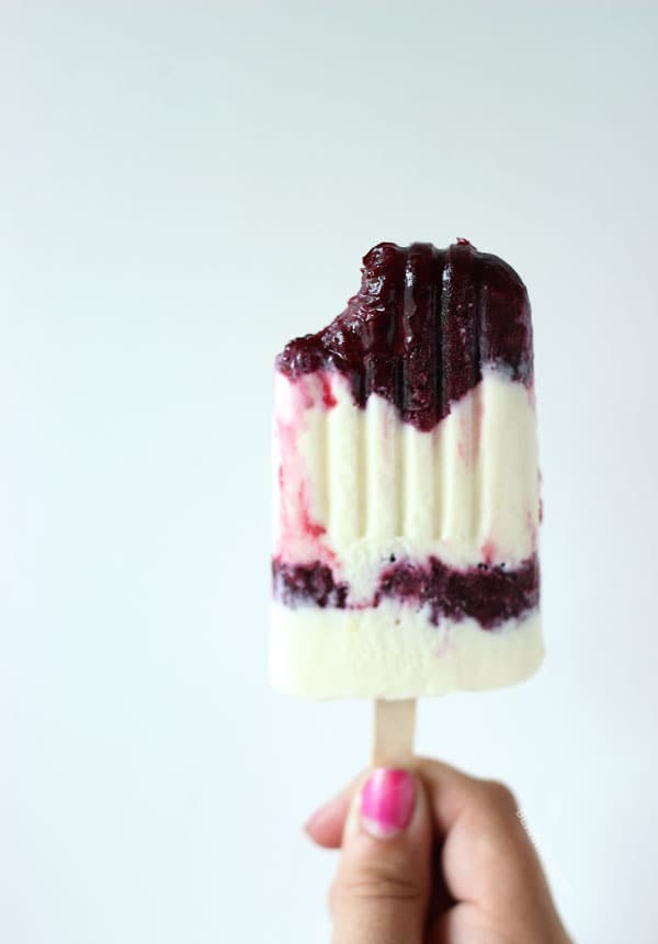 Cherry Almond Popsicles