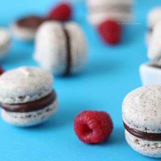 Hazelnut Macarons with Chocolate Chambord Ganache