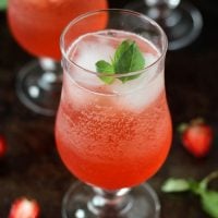 Strawberry Basil Sparkler