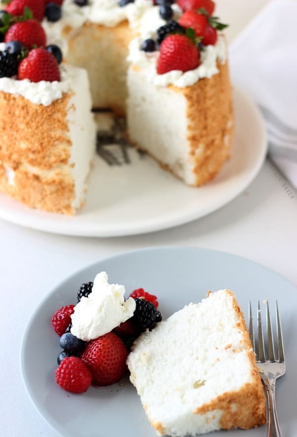 Honey Coconut Angel Food Cake