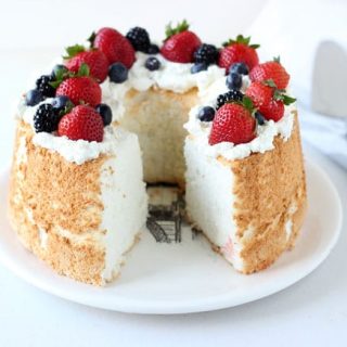 Honey Coconut Angel Food Cake