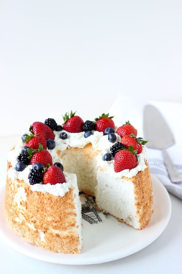 Honey Coconut Angel Food Cake