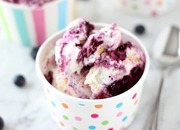 Blueberry Cheesecake Ice Cream