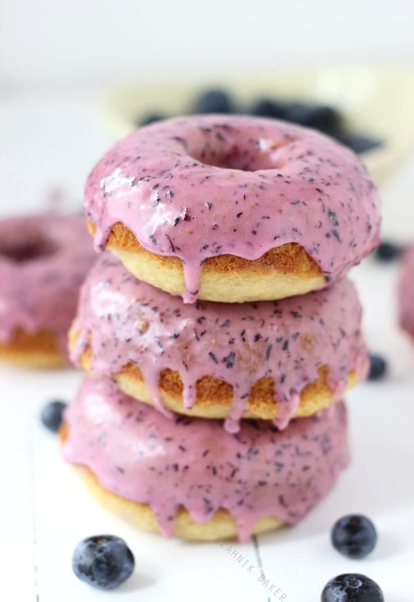 Blueberry Baked Donuts