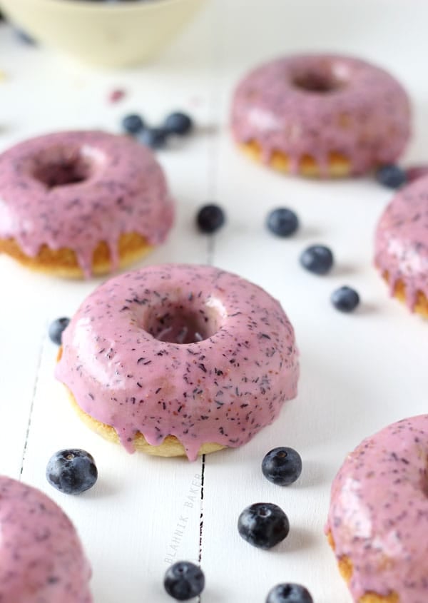 Blueberry Baked Donuts