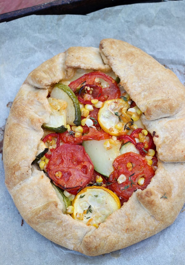 Spring Seasonal Vegetable Galette Hack