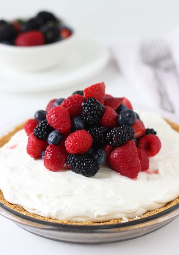 White Chocolate Cheesecake Pie