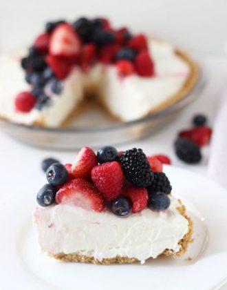 White Chocolate Cheesecake Pie