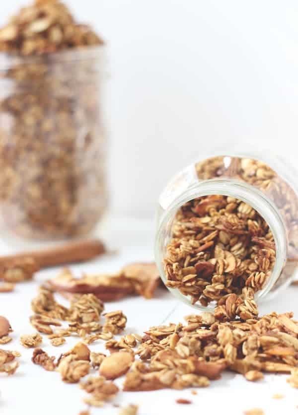 Apple Spice Granola- Start the fall with a granola packed with all the warm spices of the season! 