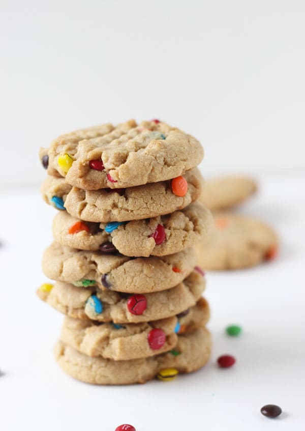 Chocolate Peanut Butter M&M Cookies