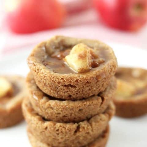 Caramel Apple Pie Cookie Cups