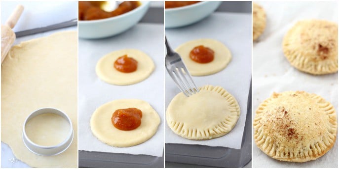 Pumpkin Butter Hand Pies - using homemade slow cooker pumpkin butter for a delicious pie filling