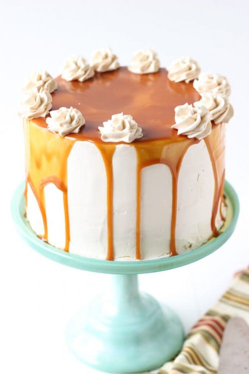 Spiced Apple Cake with Salted Caramel Frosting - A Classic Twist