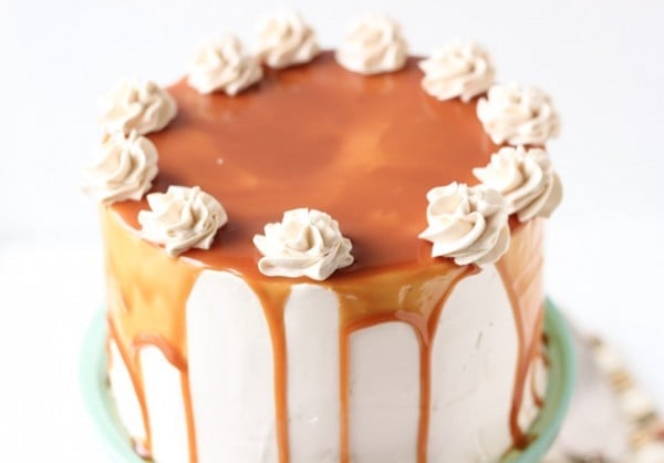 Spiced Apple Cake with Salted Caramel Frosting