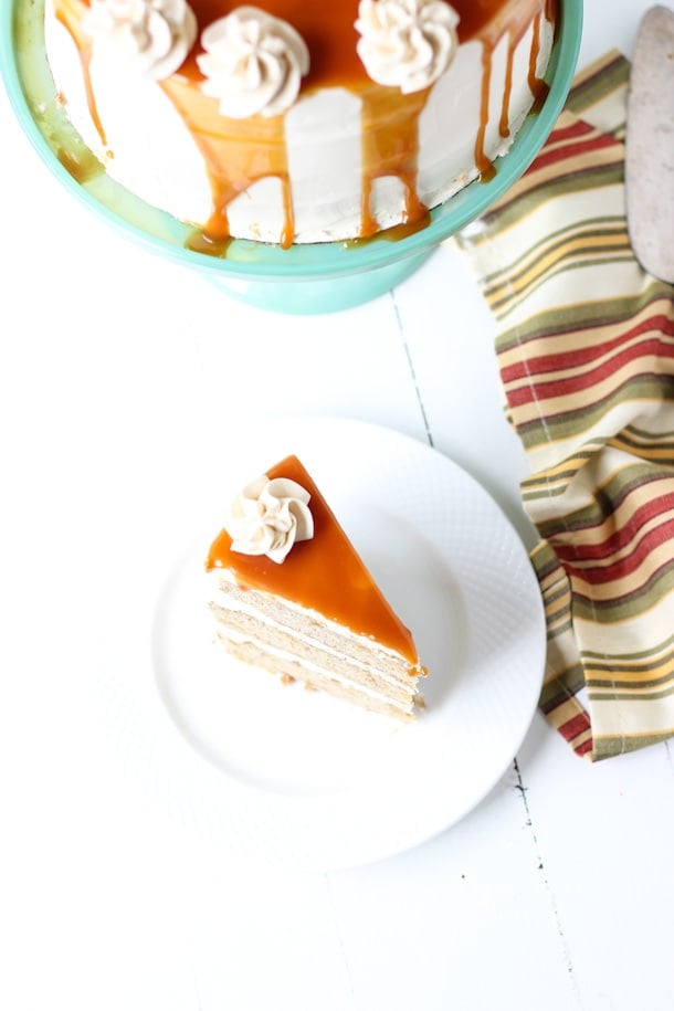 Spiced Apple Cake with Salted Caramel Frosting