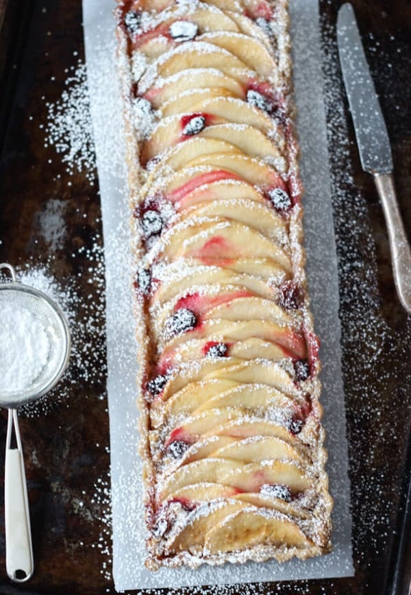 Apple Almond Tart - a gluten-free apple pie in a slice!