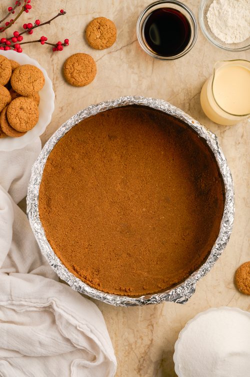 Eggnog Cheesecake with Gingersnap Crust A Classic Twist