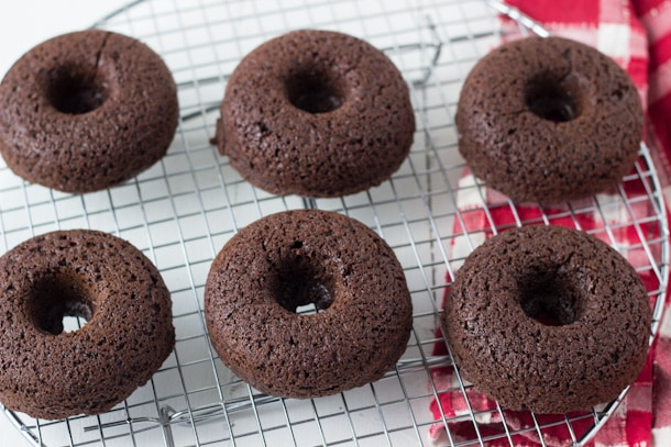 Peppermint Mocha Chocolate Donuts