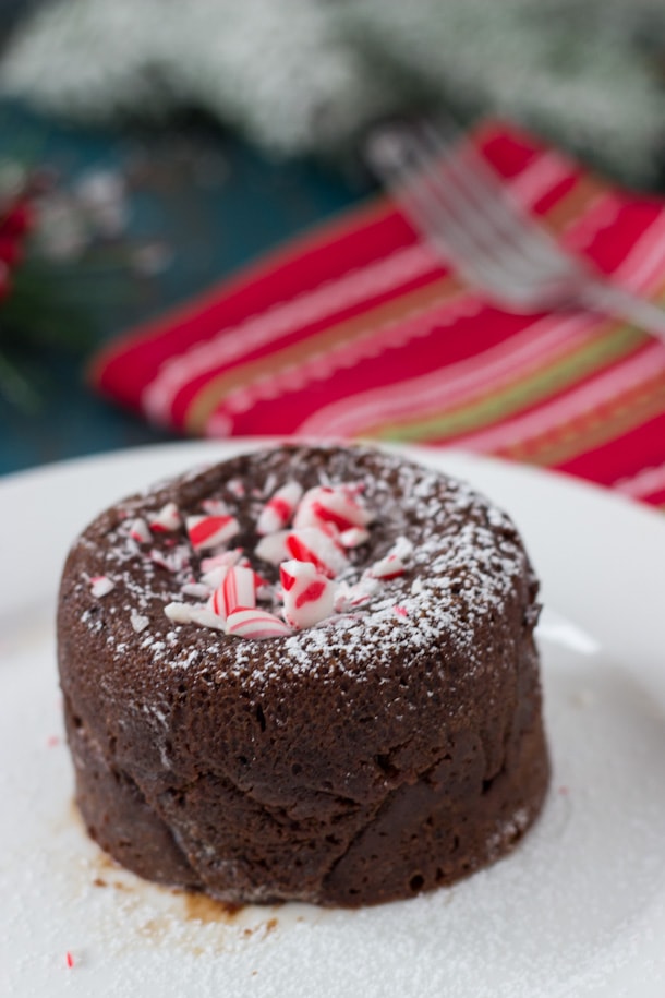 Peppermint Mocha Lava Cake