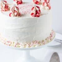 Peppermint White Chocolate Cake