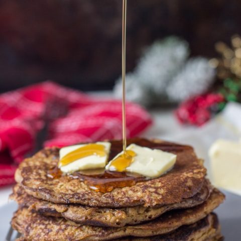 Whole Wheat Gingerbread Pancakes