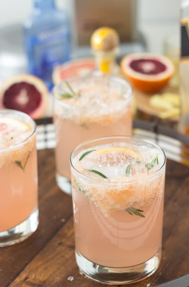 Sparkling Grapefruit Cocktails - A Classic Twist