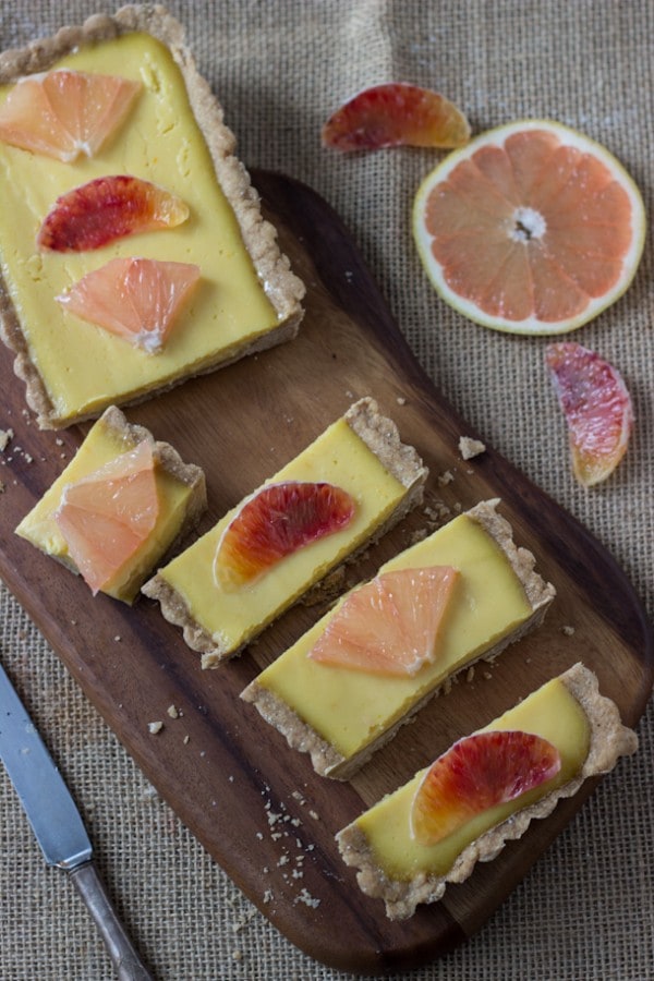 winter citrus tart