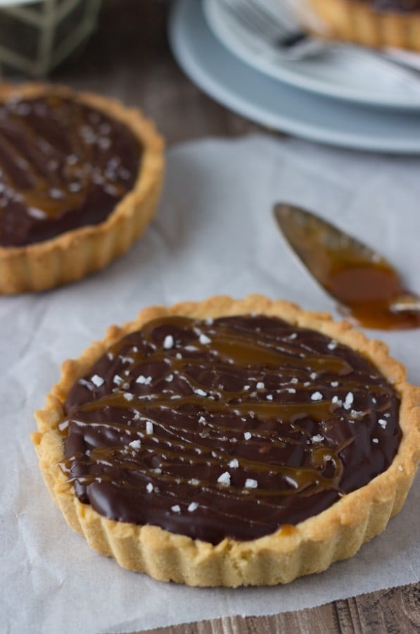 Caramelized Dark Chocolate Tart