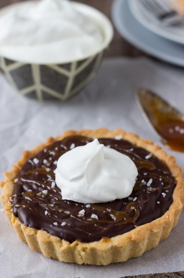 Caramelized Dark Chocolate Tart