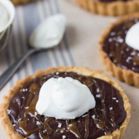 Caramelized Dark Chocolate Tart