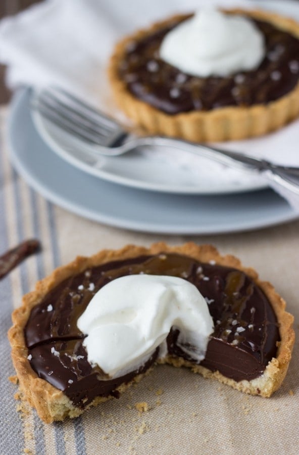 Caramelized Dark Chocolate Tart