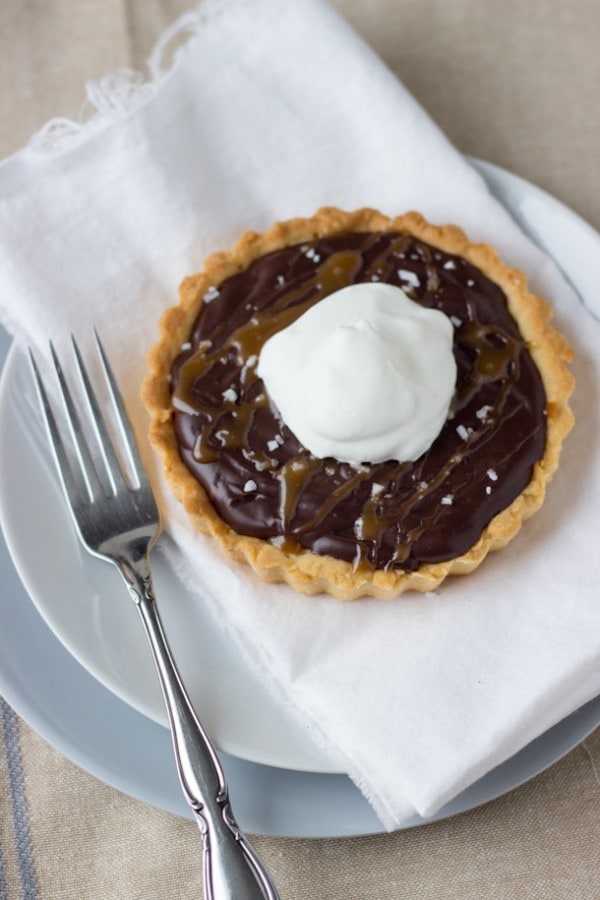 Caramelized Dark Chocolate Tart