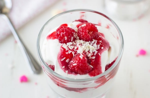 White Chocolate Raspberry Parfaits